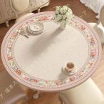 テーブルクロス PUレザー テーブルマット オフィス 花柄 北欧風 おしゃれ 円形 四季通用 耐久 汚れ防止 防水・防油・耐久・耐熱 コーヒーテー キッチン 家庭用