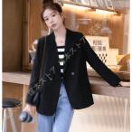  женский костюм жакет выполненный в строгом стиле длинный рукав весна лето осень жакет короткий один кнопка тонкий ходить на работу офис формальный внешний jinesOL способ пальто 