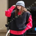  вязаный лучший v шея свитер без рукавов лучший женский tops одноцветный Basic большой размер накладывающийся надеты свободно офис casual простой 