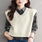  женский вязаный лучший одноцветный простой без рукавов choki casual свободно tops весна осень-зима V шея безрукавка нежный свитер модный 