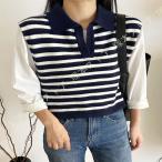  свитер женский окантовка вязаный лучший короткий v шея tops свободно casual лучший модный безрукавка одноцветный женщина весна осень-зима ходить на работу 