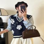 choki вязаный лучший женский V шея .. способ жилет свитер цветок свободно форма модный мягкость casual tops тянуть over симпатичный 