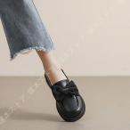 ラウンドトゥローファー厚底太めヒー...