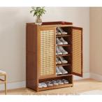 ショッピング下駄 シューズラック 靴箱 下駄箱 扉付き 薄型 省スペース 通気性 ナチュラル シューズキャビネット スリム 靴収納 シューズボックス 靴入れ 靴収納棚 大容量