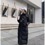 ダウンコート レディース 大きいサイズ ダウンジャケット ロング 軽量 暖かい アウター スタンドカラー ゆったり ベンチコート かわいい おしゃれ フード付き