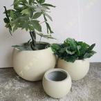 植木鉢 陶器鉢 白 おしゃれ 丸 大きいサイズ 鉢 プランター 鉢植え 観葉植物 底穴あり 北欧 室内 部屋 インテリア ホワイト おしゃれ- 植木鉢 円筒形 セメント