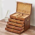 ジュエリー収納ボックス 木製 アクセサリー 小物収納 イヤリング 指輪 収納ケース 胡桃の木 長方形 耐摩耗 宝石箱 バレンタインデー クリスマスプレゼント 妻