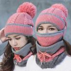  теплый вязаная шапка . обратная сторона ворсистый защищающий от холода теплоизоляция велосипед движение ходить на работу для колпак 3 позиций комплект лыжи уличный зима вязаная шапка вязаная шапка защита горла "neck warmer" модный 