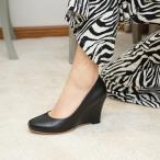 ハイヒール パンプス 歩きやすい ウェッジソール スリッポン 幅広 甲高 痛くない クッション 疲れない ぺたんこ ラウンドトゥ 結婚式 脱げない シンプル