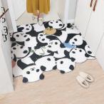 ラグ カーペット 滑り止め 足拭きマット 除塵 動物柄 パンダ柄 かわいい おしゃれ ドアマット 耐磨耗性 吸水 春夏秋冬 バスマット インテリア 業務用 家庭用