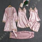 ランジェリー パジャマ 光沢 レース