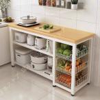 ショッピングキッチンラック レンジ台 キッチンラック 大型レンジ台 80cm幅 バスケット付き レンジラック 100幅 白 スリム ラック キッチン 収納 収納ラック おしゃれ 北欧 棚