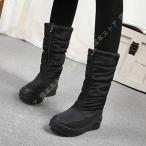 レディース スノーブーツ ウィンターブーツ ファー付き ロングブーツ 防水 防滑 防寒 靴 ムートンブーツ ハイカット スノーシューズ 滑らない 美脚 疲れにくい