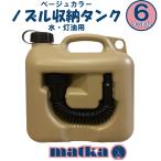 matka(マトカ)『ノズル付ポリタンク6L』PL保険加入商品　ベージュ