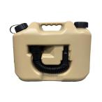 ベージュ matka(マトカ) 『ノズル付きポリタンク10L』 PL保険加入商品！オシャレ 灯油缶 ポリタンク 灯油タンク ノズルセット アウトドア 防災時 災害時 DIY