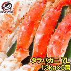 タラバガニ たらばがに 超特大 極太 7L 1.3kg ×5肩 セット 合計 6.5kg 前後 足 脚 肩 セクション 正規品 かに カニ 蟹 ボイル 冷凍 かに鍋 焼きガニ