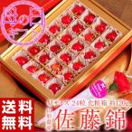 母の日 さくらんぼ プレゼント 佐藤錦【山形県産（東根・村山他） Mサイズ 24粒 化粧箱】 産地直送 送料無料 カーネーション メッセージカード付き 常温