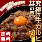 ショッピング牛肉 牛肉 肉 送料無料 『牛カルビ丼の具』1食100g×10食セット 冷凍