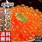 築地魚力 北海道産　天然 鮭 いくら醤油漬け 約500g ※冷凍 送料無料【★】#元気いただきますプロジェクト