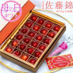 【特秀品・母の日ギフト】『佐藤錦』山形県産温室さくらんぼ Lサイズ 24粒入（約150g） 化粧箱 ※常温 カーネーション(造花)・メッセージカード付 送料無料