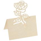 PATIKIL стол название место карта 25 шт . смысл оборудование орнамент rose cut дизайн blank карта брак .... именная табличка для бежевый 