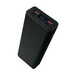 ショッピングモバイルバッテリー 20000mah OSMA LU2C2MP200A-CCBK デジタル残量表示付 出力20000mAh モバイルバッテリー  ブラック