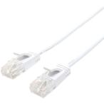 ミヨシ LYM-6A20WH CAT.6A スリムLANケーブル 20m ホワイト