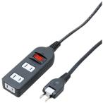 ヤザワ Y02BKNS313BK ノイズフィルター集中スイッチ付タップ 3個口 3m 黒
