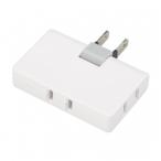 ヤザワ Y02ELPC300WH コーナータップ 3個口 ホワイト