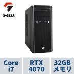 ショッピング32GB G-GEAR ( Corei7-14700KF / 32GBメモリ / GeForce RTX4070 / 2TB SSD(NVMe Gen4) / Windows11 HOME) GA7J-P237B/CP1