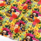  ткань импорт ткань USA принт Frida Caro . красочный цветок Treasures время rest отдых STELLA Stella ширина примерно 110cm самый низкий единица измерения 30cm~10cm единица измерения. продается куском 