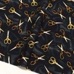  ткань импорт ткань USA принт ножницы рисунок черный земля Treasures время rest отдых STELLA Stella ширина примерно 110cm самый низкий единица измерения 30cm~10cm единица измерения. продается куском 