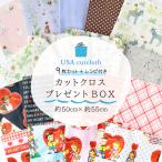 輸入生地 USAプリント生地 カットクロスセット 約50x55cm 9枚入 BOX付 かわいいボックスに入ったカットクロスセット ハート バレンタイングッズ