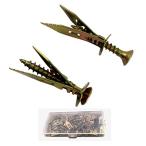 打込みアンカー石膏ボード アンカー 鎌田 ネジ 釘 簡単取り付けネジ 下 穴 用 各50本入 箱入 HF-430