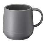 ゴーウェル 保冷 缶ホルダー & カフェ マグカップ 2WAY 軽量 プラサーモ 保温 断熱 グレー TS-1373-011