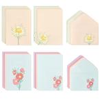  моно Like цветок * four * You ver.2 бумага для писем + конверт 8 вида комплект - Flower for you ver.2 Letter Paper Set