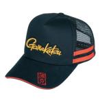 がまかつ ハーフメッシュキャップ (GAMAKATSU) GM-9781 ブラック×レッド