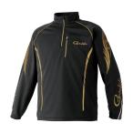  Gamakatsu 2WAY теплый Zip рубашка GM-3766 черный × Gold M размер / gamakatsu