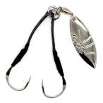 リトルジャック フラッターアシスト 2個入 Mサイズ #02 シルバー / ルアー フック 針 / 釣具 / メール便可