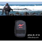 アピア APIA ポーチ M ブラック×レッド / 釣具