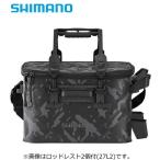 シマノ ロッドレスト タックルバッグ ハードタイプ BK-021R 27L4 ロッドレスト4個タイプ ウェーブカモ / shimano  / 釣具