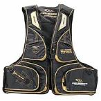 プロマリン ハイパーフローティングベスト ブラック×ゴールド WFA507-G フリーサイズ / ライフジャケット 救命具 ウェア 釣具