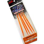 マルシン漁具 鯛ラバ スペアネクタイ スリム ストレート 5本入 オレンジラメ ｜釣具 メール便可