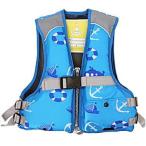  Junior детский спасательный жилет штраф Japan JR плавающий лучший FV-6153 голубой / морской LL размер / спасательный . спасательный жилет рыболовная снасть 