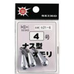 セイコー SEIKO ナス型オモリ パック入 0.5号 / シンカー 錘 鉛 おもり / メール便可 / 釣具