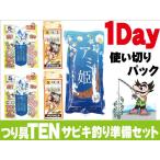 サビキ釣り１Day準備セット（サビキ仕掛セット／アミ姫／替え仕掛け／１日使い切りパック１人分／初心者オススメ）