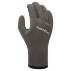 モンベル／ｍｏｎｔｂｅｌｌ　クリマプレン　フィッシンググローブ　カラー：グレー　（釣り用手袋）