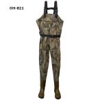 エクセル　X`SELL 　OH-８２１　チェストハイカモウェーダー　７０Ｄ　フェルトソール（カラー：カモ）胴付長靴　胴長　防水　農業　水産　漁業　川掃除
