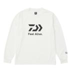 { Daiwa }DE-8424 длинный рукав рубашка Feel Alive. белый M,L,XL,2XL