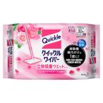 花王 クイックルワイパー 立体吸着ウエットシート エッセンシャルローズの香り (32枚入) (4901301370600)